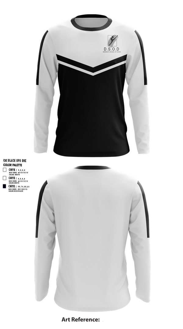 Long Sleeve Performance Shirt, Deborah's School of Dance, , Teamtime, Team time, sublimation, custom sports apparel, team uniforms, spirit wear, spiritwear, sports uniforms, custom shirts, team store, custom team store, fundraiser sports, apparel fundraiser