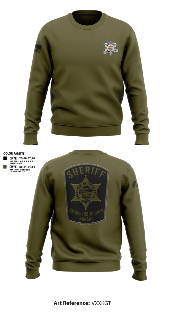 Crew Neck Sweatshirt, Crawford county investigations bureau, Police, Teamtime, Team time, sublimation, custom sports apparel, team uniforms, spirit wear, spiritwear, sports uniforms, custom shirts, team store, custom team store, fundraiser sports, apparel fundraiser