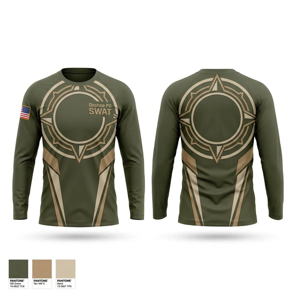 Long Sleeve Performance Shirt, Daphne PD SWAT, Police, Teamtime, Team time, sublimation, custom sports apparel, team uniforms, spirit wear, spiritwear, sports uniforms, custom shirts, team store, custom team store, fundraiser sports, apparel fundraiser