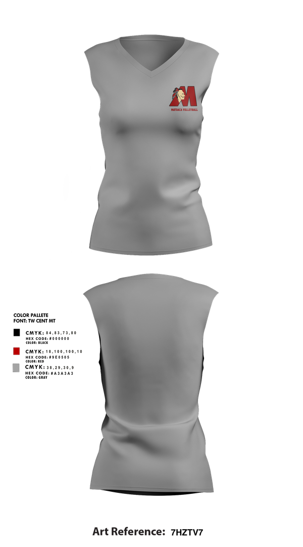 Sleeveless Performance Shirt, Matoaca High School Volleyball, Women's Volleyball, Teamtime, Team time, sublimation, custom sports apparel, team uniforms, spirit wear, spiritwear, sports uniforms, custom shirts, team store, custom team store, fundraiser sports, apparel fundraiser