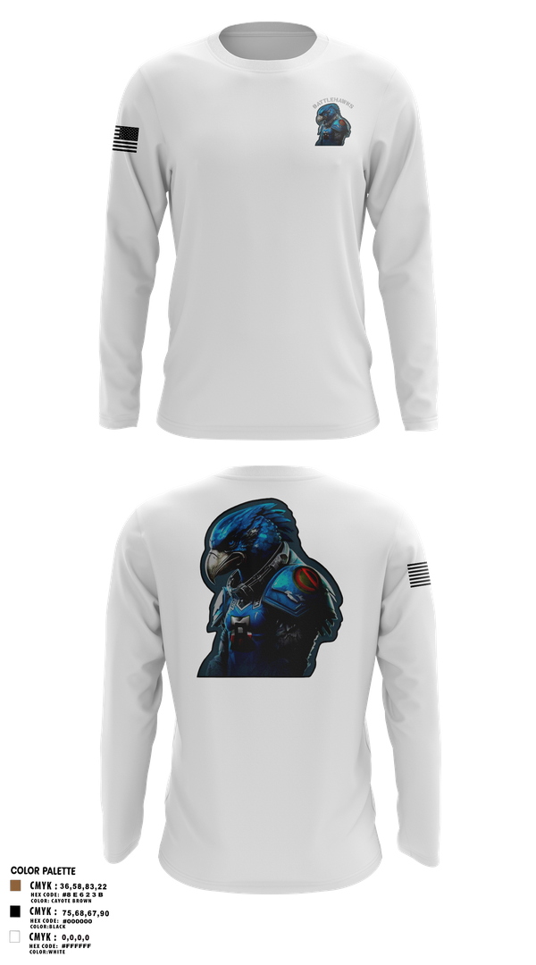 Long Sleeve Performance Shirt, Battlehawks, , Teamtime, Team time, sublimation, custom sports apparel, team uniforms, spirit wear, spiritwear, sports uniforms, custom shirts, team store, custom team store, fundraiser sports, apparel fundraiser
