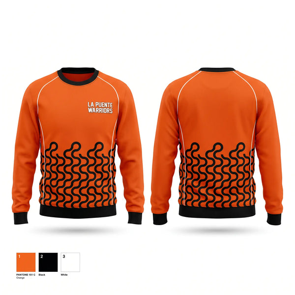 Crew Neck Sweatshirt, La Puente Warriors, , Teamtime, Team time, sublimation, custom sports apparel, team uniforms, spirit wear, spiritwear, sports uniforms, custom shirts, team store, custom team store, fundraiser sports, apparel fundraiser