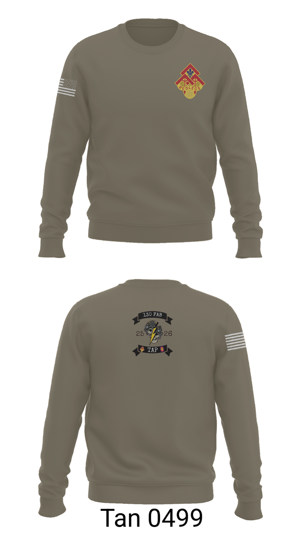 Crew Neck Sweatshirt, 130th FAB Target Acquisition Platoon, , Teamtime, Team time, sublimation, custom sports apparel, team uniforms, spirit wear, spiritwear, sports uniforms, custom shirts, team store, custom team store, fundraiser sports, apparel fundraiser