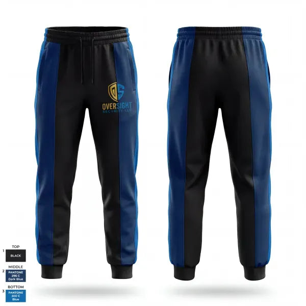 Sweatpants, Oversight Security, Police, Teamtime, Team time, sublimation, custom sports apparel, team uniforms, spirit wear, spiritwear, sports uniforms, custom shirts, team store, custom team store, fundraiser sports, apparel fundraiser