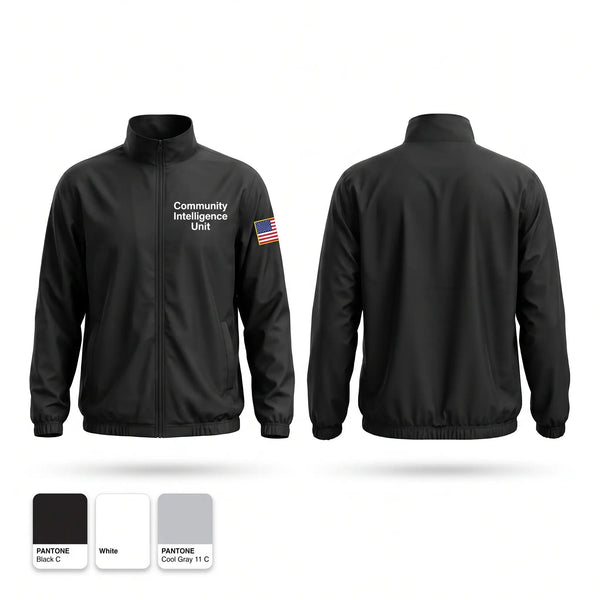 Windbreaker, Community intelligence unit, , Teamtime, Team time, sublimation, custom sports apparel, team uniforms, spirit wear, spiritwear, sports uniforms, custom shirts, team store, custom team store, fundraiser sports, apparel fundraiser
