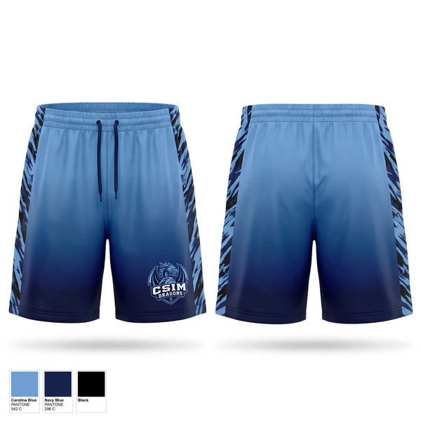 Athletic Shorts With Pockets, Dragons, Baseball, Teamtime, Team time, sublimation, custom sports apparel, team uniforms, spirit wear, spiritwear, sports uniforms, custom shirts, team store, custom team store, fundraiser sports, apparel fundraiser
