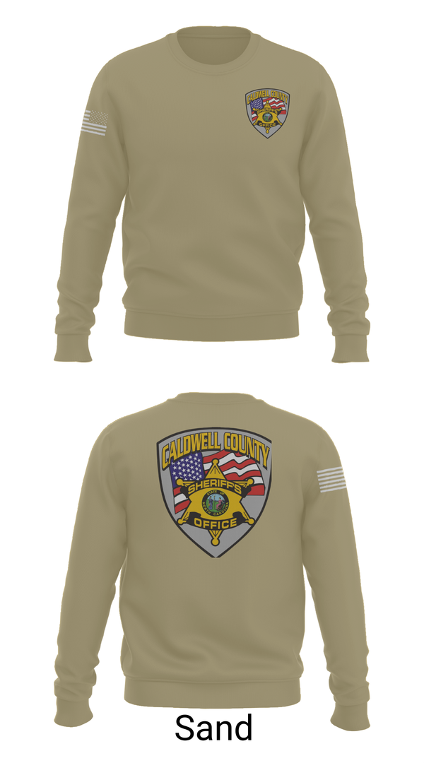 Crew Neck Sweatshirt, Caldwell County Sheriff's Office, , Teamtime, Team time, sublimation, custom sports apparel, team uniforms, spirit wear, spiritwear, sports uniforms, custom shirts, team store, custom team store, fundraiser sports, apparel fundraiser