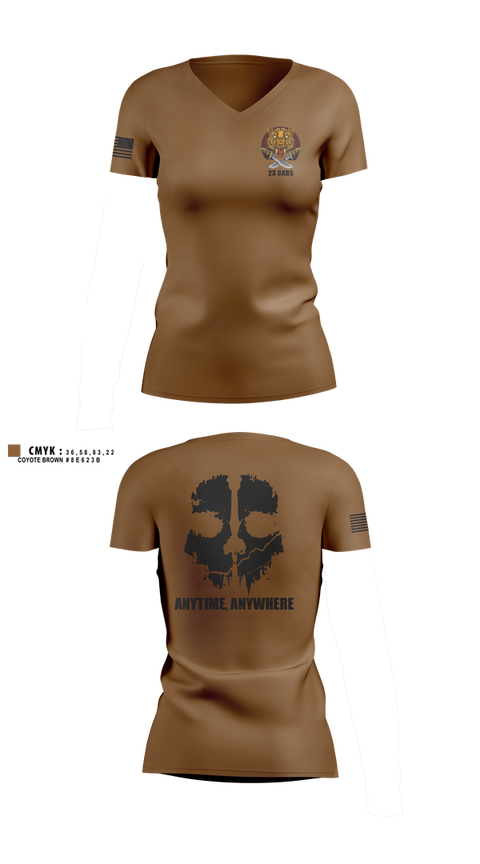 Womens Short Sleeve Vneck Shirt, 23 CABS, , Teamtime, Team time, sublimation, custom sports apparel, team uniforms, spirit wear, spiritwear, sports uniforms, custom shirts, team store, custom team store, fundraiser sports, apparel fundraiser