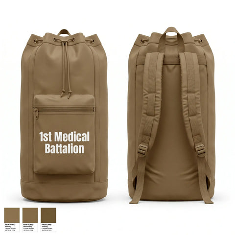 Gear Bag, 1st Medical Battalion, Navy, Teamtime, Team time, sublimation, custom sports apparel, team uniforms, spirit wear, spiritwear, sports uniforms, custom shirts, team store, custom team store, fundraiser sports, apparel fundraiser