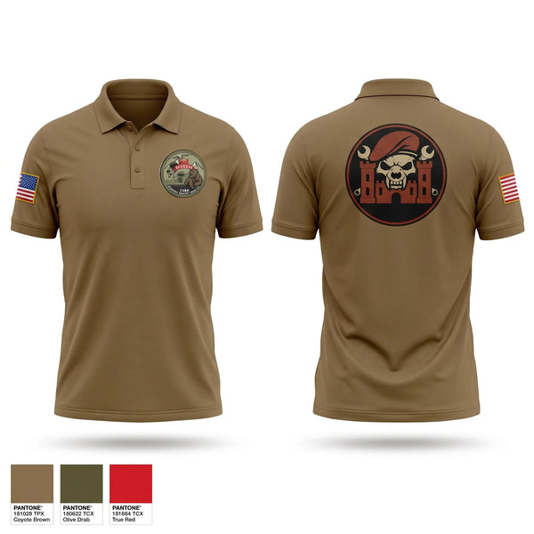 Short Sleeve Performance Polo, Honey badgers FMT, Army, Teamtime, Team time, sublimation, custom sports apparel, team uniforms, spirit wear, spiritwear, sports uniforms, custom shirts, team store, custom team store, fundraiser sports, apparel fundraiser