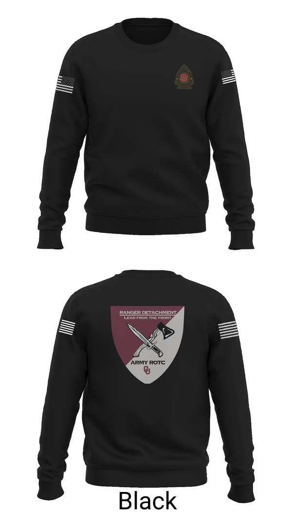 Crew Neck Sweatshirt, FY 25-26 OU RC, Army, Teamtime, Team time, sublimation, custom sports apparel, team uniforms, spirit wear, spiritwear, sports uniforms, custom shirts, team store, custom team store, fundraiser sports, apparel fundraiser