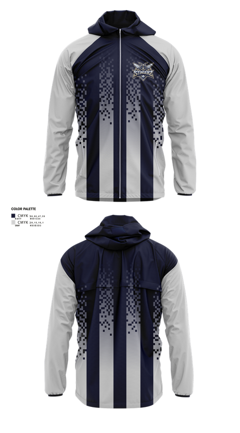 Windbreaker, STINGERZ, Baseball, Teamtime, Team time, sublimation, custom sports apparel, team uniforms, spirit wear, spiritwear, sports uniforms, custom shirts, team store, custom team store, fundraiser sports, apparel fundraiser