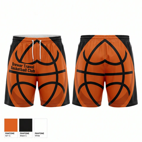 Athletic Shorts With Pockets, Brewer Travel Basketball Club, Men's Basketball, Teamtime, Team time, sublimation, custom sports apparel, team uniforms, spirit wear, spiritwear, sports uniforms, custom shirts, team store, custom team store, fundraiser sports, apparel fundraiser