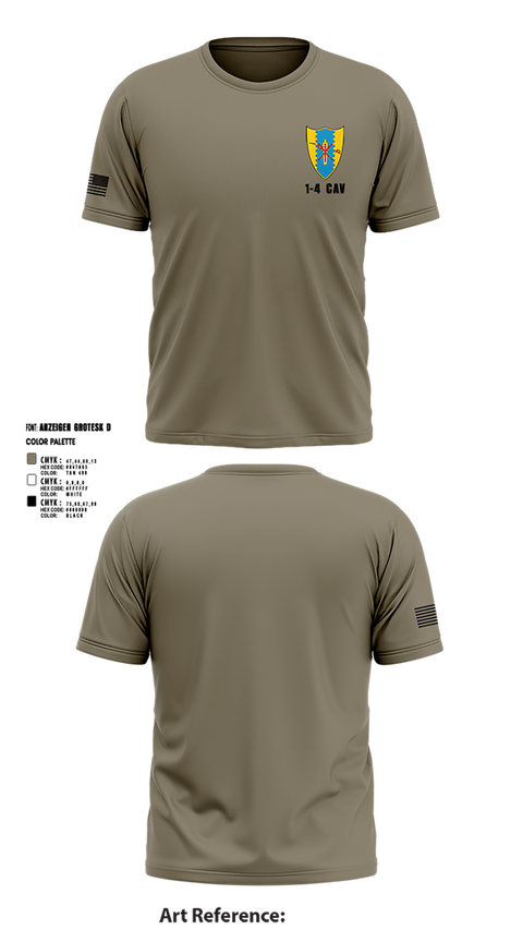 Short Sleeve Performance Shirt, 1-4 Cav, , Teamtime, Team time, sublimation, custom sports apparel, team uniforms, spirit wear, spiritwear, sports uniforms, custom shirts, team store, custom team store, fundraiser sports, apparel fundraiser