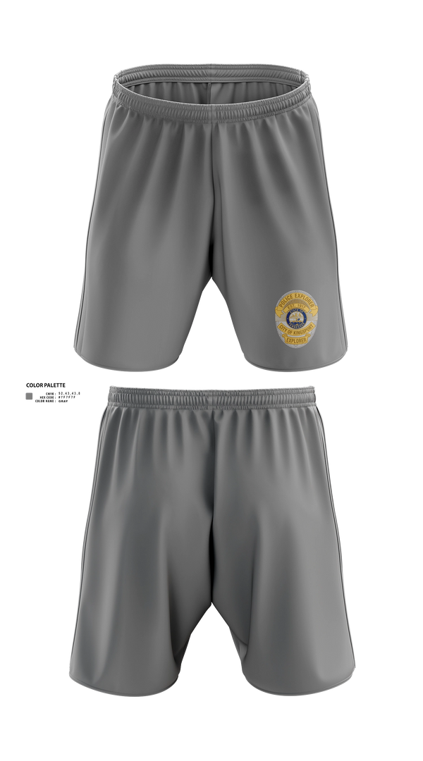 Athletic Shorts With Pockets, Kingsport Police Explorer Post, Police, Teamtime, Team time, sublimation, custom sports apparel, team uniforms, spirit wear, spiritwear, sports uniforms, custom shirts, team store, custom team store, fundraiser sports, apparel fundraiser