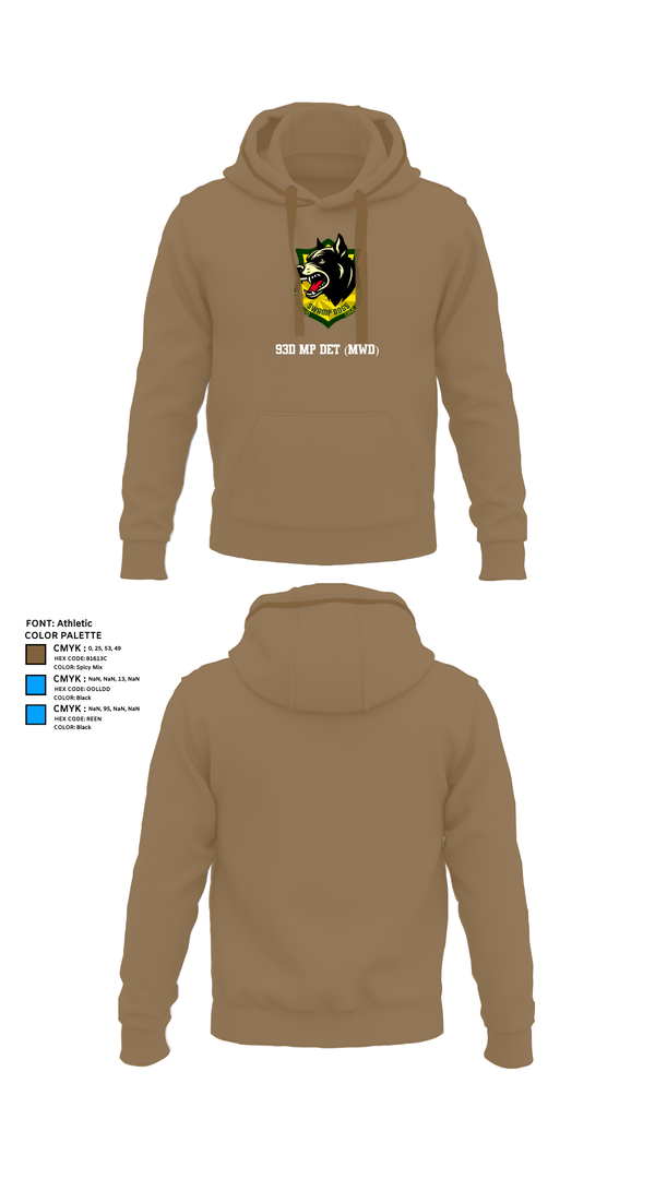 Hoodie, 93D MP DET (MWD), , Teamtime, Team time, sublimation, custom sports apparel, team uniforms, spirit wear, spiritwear, sports uniforms, custom shirts, team store, custom team store, fundraiser sports, apparel fundraiser