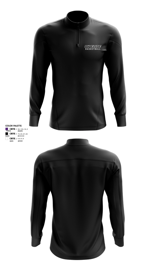 Quarter Zip Jacket, 04 elite, Men's Basketball, Teamtime, Team time, sublimation, custom sports apparel, team uniforms, spirit wear, spiritwear, sports uniforms, custom shirts, team store, custom team store, fundraiser sports, apparel fundraiser