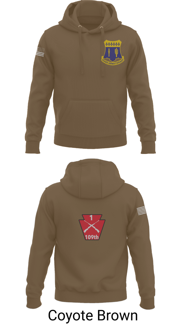 Hoodie, A co 1/109, National Guard, Teamtime, Team time, sublimation, custom sports apparel, team uniforms, spirit wear, spiritwear, sports uniforms, custom shirts, team store, custom team store, fundraiser sports, apparel fundraiser