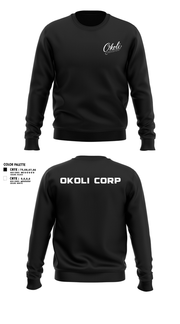 Crew Neck Sweatshirt, OKOLI CORP, , Teamtime, Team time, sublimation, custom sports apparel, team uniforms, spirit wear, spiritwear, sports uniforms, custom shirts, team store, custom team store, fundraiser sports, apparel fundraiser