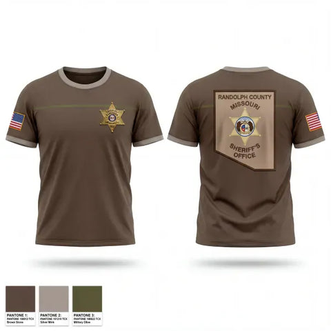 Old School Cotton Feel Shirt, Randolph County Sheriff's Department, Police, Teamtime, Team time, sublimation, custom sports apparel, team uniforms, spirit wear, spiritwear, sports uniforms, custom shirts, team store, custom team store, fundraiser sports, apparel fundraiser