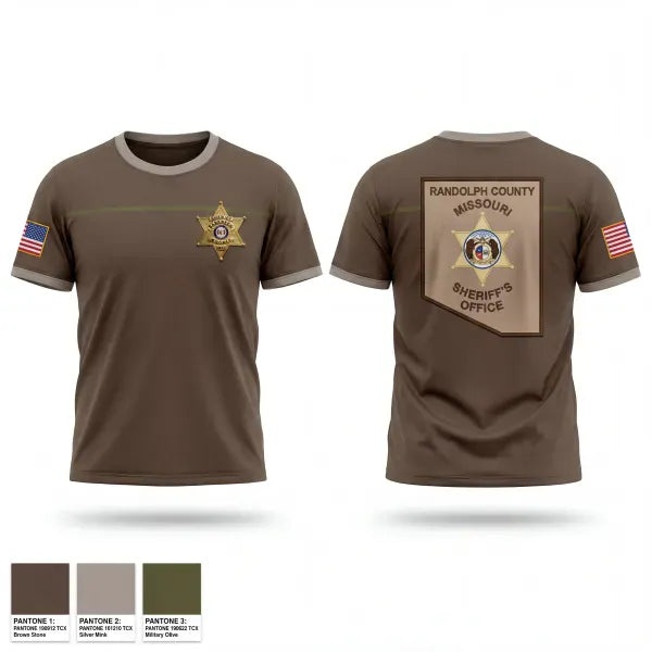 Old School Cotton Feel Shirt, Randolph County Sheriff's Department, Police, Teamtime, Team time, sublimation, custom sports apparel, team uniforms, spirit wear, spiritwear, sports uniforms, custom shirts, team store, custom team store, fundraiser sports, apparel fundraiser