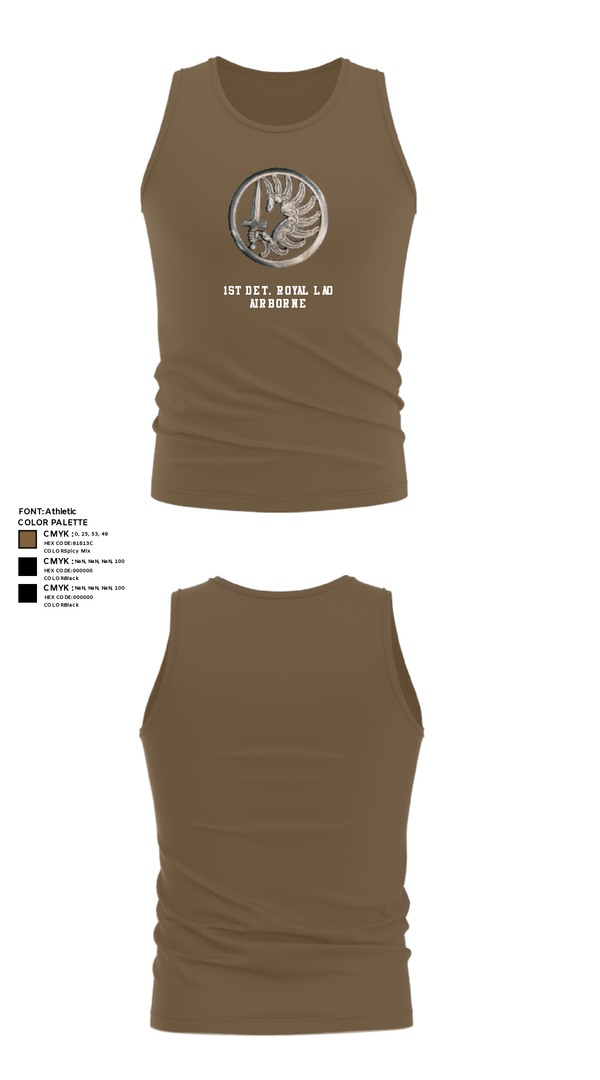 Tank Top, 1st Det. Royal Lao Airborne, Army, Teamtime, Team time, sublimation, custom sports apparel, team uniforms, spirit wear, spiritwear, sports uniforms, custom shirts, team store, custom team store, fundraiser sports, apparel fundraiser