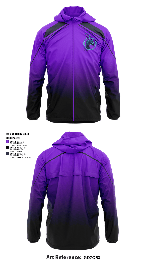Windbreaker, Dragons, Football, Teamtime, Team time, sublimation, custom sports apparel, team uniforms, spirit wear, spiritwear, sports uniforms, custom shirts, team store, custom team store, fundraiser sports, apparel fundraiser