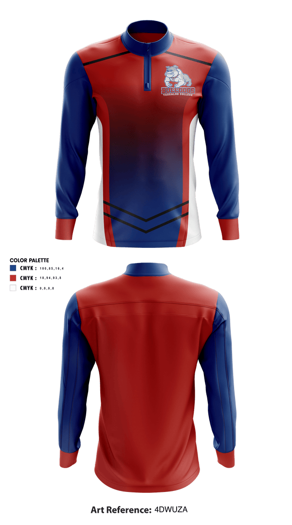 Quarter Zip Jacket, Tougaloo College Volleyball, Women's Volleyball, Teamtime, Team time, sublimation, custom sports apparel, team uniforms, spirit wear, spiritwear, sports uniforms, custom shirts, team store, custom team store, fundraiser sports, apparel fundraiser