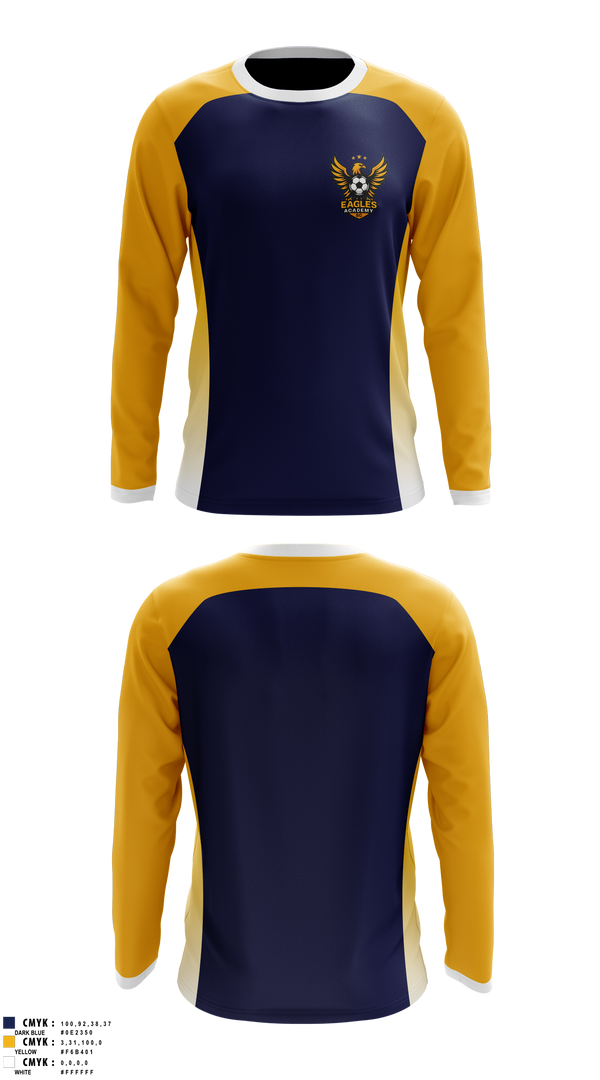 Long Sleeve Performance Shirt, Eagles SC, Men's Soccer, Teamtime, Team time, sublimation, custom sports apparel, team uniforms, spirit wear, spiritwear, sports uniforms, custom shirts, team store, custom team store, fundraiser sports, apparel fundraiser