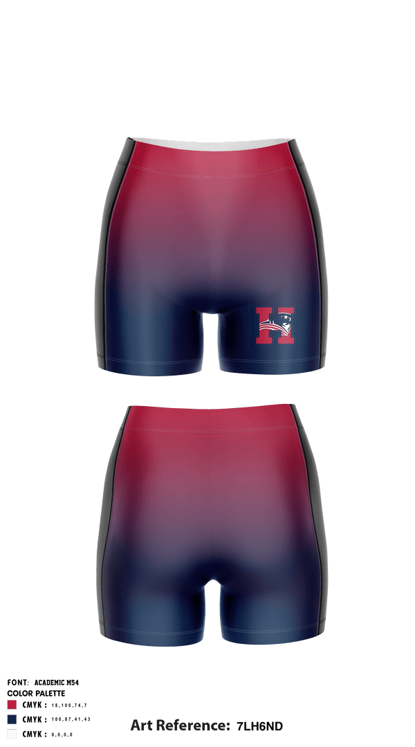 Women's Shorts, Heritage High School Volleyball, Women's Volleyball, Teamtime, Team time, sublimation, custom sports apparel, team uniforms, spirit wear, spiritwear, sports uniforms, custom shirts, team store, custom team store, fundraiser sports, apparel fundraiser