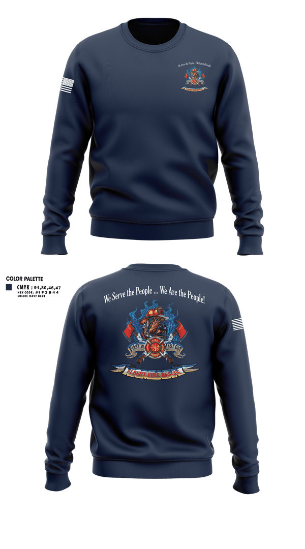 Crew Neck Sweatshirt, Elbert Fire Protection District Colorado, Fire Department, Teamtime, Team time, sublimation, custom sports apparel, team uniforms, spirit wear, spiritwear, sports uniforms, custom shirts, team store, custom team store, fundraiser sports, apparel fundraiser