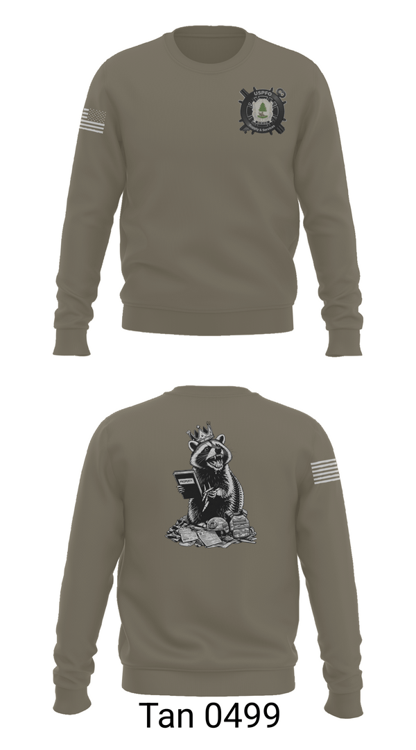 Crew Neck Sweatshirt, USPFO, MEARNG, National Guard, Teamtime, Team time, sublimation, custom sports apparel, team uniforms, spirit wear, spiritwear, sports uniforms, custom shirts, team store, custom team store, fundraiser sports, apparel fundraiser