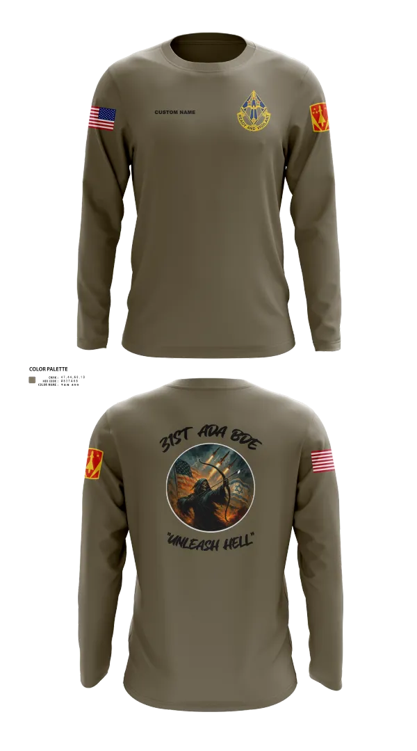 Long Sleeve Performance Shirt, HHB, 31st ADA BDE, , Teamtime, Team time, sublimation, custom sports apparel, team uniforms, spirit wear, spiritwear, sports uniforms, custom shirts, team store, custom team store, fundraiser sports, apparel fundraiser