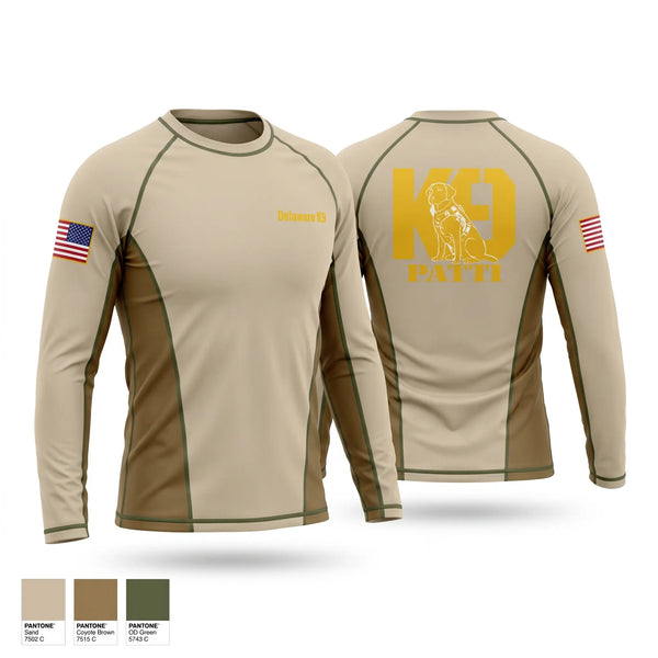 Long Sleeve Performance Shirt, University of Delaware Police Department-K9 Patti, Police, Teamtime, Team time, sublimation, custom sports apparel, team uniforms, spirit wear, spiritwear, sports uniforms, custom shirts, team store, custom team store, fundraiser sports, apparel fundraiser