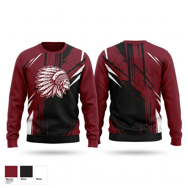 Crew Neck Sweatshirt, Canal Winchester Indians, Softball, Teamtime, Team time, sublimation, custom sports apparel, team uniforms, spirit wear, spiritwear, sports uniforms, custom shirts, team store, custom team store, fundraiser sports, apparel fundraiser