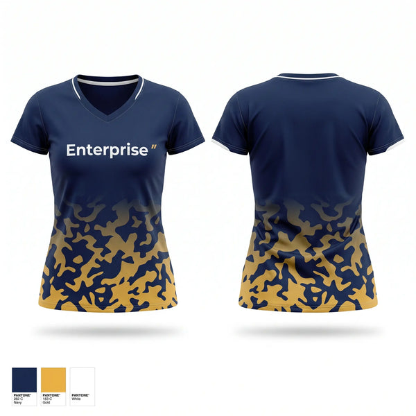 Womens Short Sleeve Vneck Shirt, Enterprise, Baseball, Teamtime, Team time, sublimation, custom sports apparel, team uniforms, spirit wear, spiritwear, sports uniforms, custom shirts, team store, custom team store, fundraiser sports, apparel fundraiser