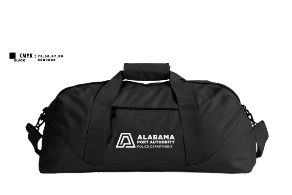 Duffle Bag, Alabama Port Authority Police, Police, Teamtime, Team time, sublimation, custom sports apparel, team uniforms, spirit wear, spiritwear, sports uniforms, custom shirts, team store, custom team store, fundraiser sports, apparel fundraiser