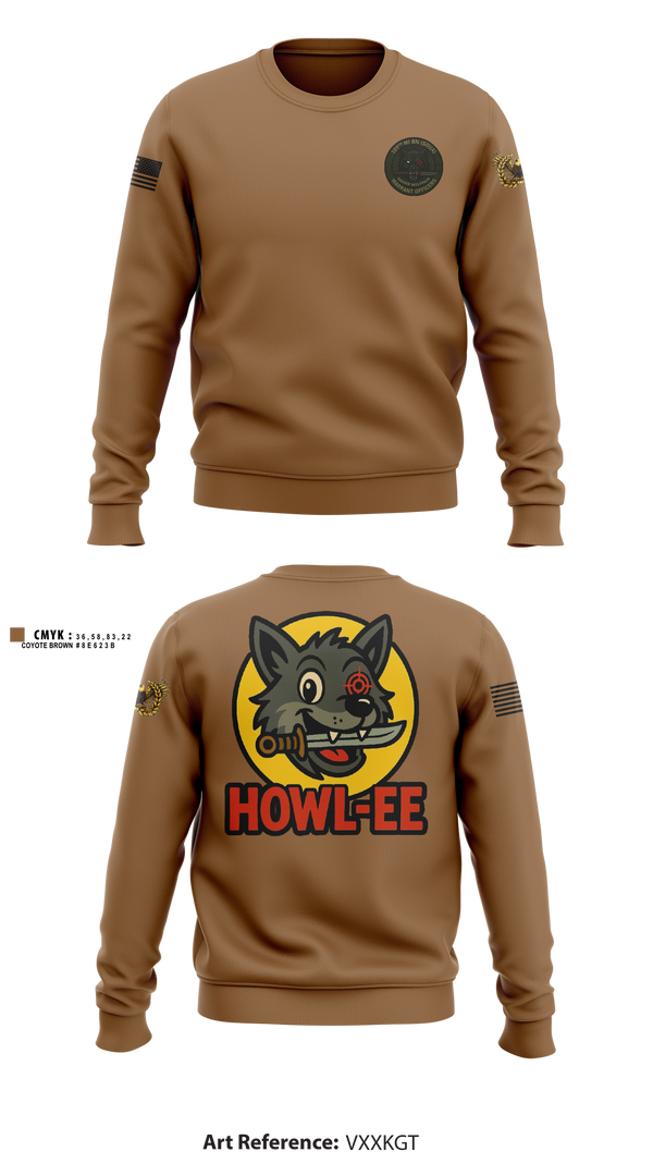 Crew Neck Sweatshirt, 389th WOLFPACK, Army, Teamtime, Team time, sublimation, custom sports apparel, team uniforms, spirit wear, spiritwear, sports uniforms, custom shirts, team store, custom team store, fundraiser sports, apparel fundraiser