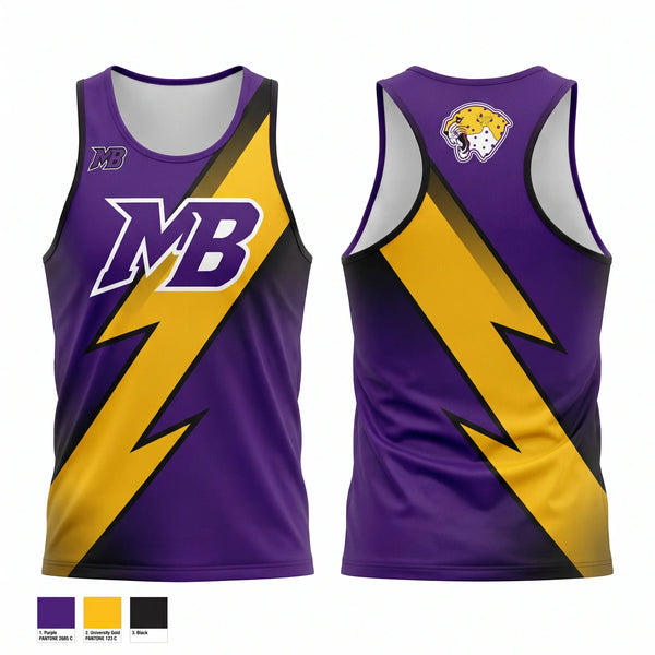 Mens Track Singlet, Mo Better Jaguars, Track & Field, Teamtime, Team time, sublimation, custom sports apparel, team uniforms, spirit wear, spiritwear, sports uniforms, custom shirts, team store, custom team store, fundraiser sports, apparel fundraiser