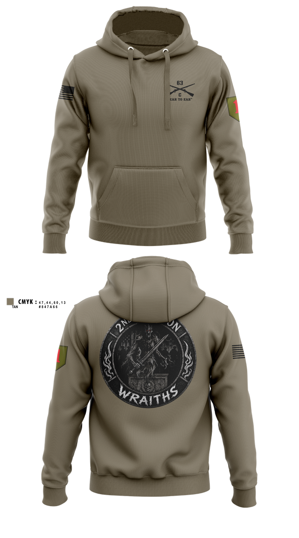 Hoodie, 2nd PLT, C co, 1-63 AR BN, Army, Teamtime, Team time, sublimation, custom sports apparel, team uniforms, spirit wear, spiritwear, sports uniforms, custom shirts, team store, custom team store, fundraiser sports, apparel fundraiser