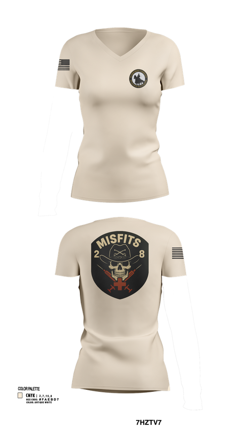 Womens Short Sleeve Vneck Shirt, 2-8 Cav, HHC, Medic Platoon, , Teamtime, Team time, sublimation, custom sports apparel, team uniforms, spirit wear, spiritwear, sports uniforms, custom shirts, team store, custom team store, fundraiser sports, apparel fundraiser