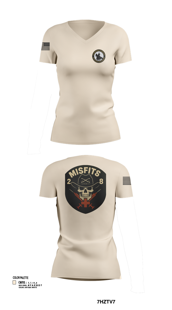 Womens Short Sleeve Vneck Shirt, 2-8 Cav, HHC, Medic Platoon, , Teamtime, Team time, sublimation, custom sports apparel, team uniforms, spirit wear, spiritwear, sports uniforms, custom shirts, team store, custom team store, fundraiser sports, apparel fundraiser