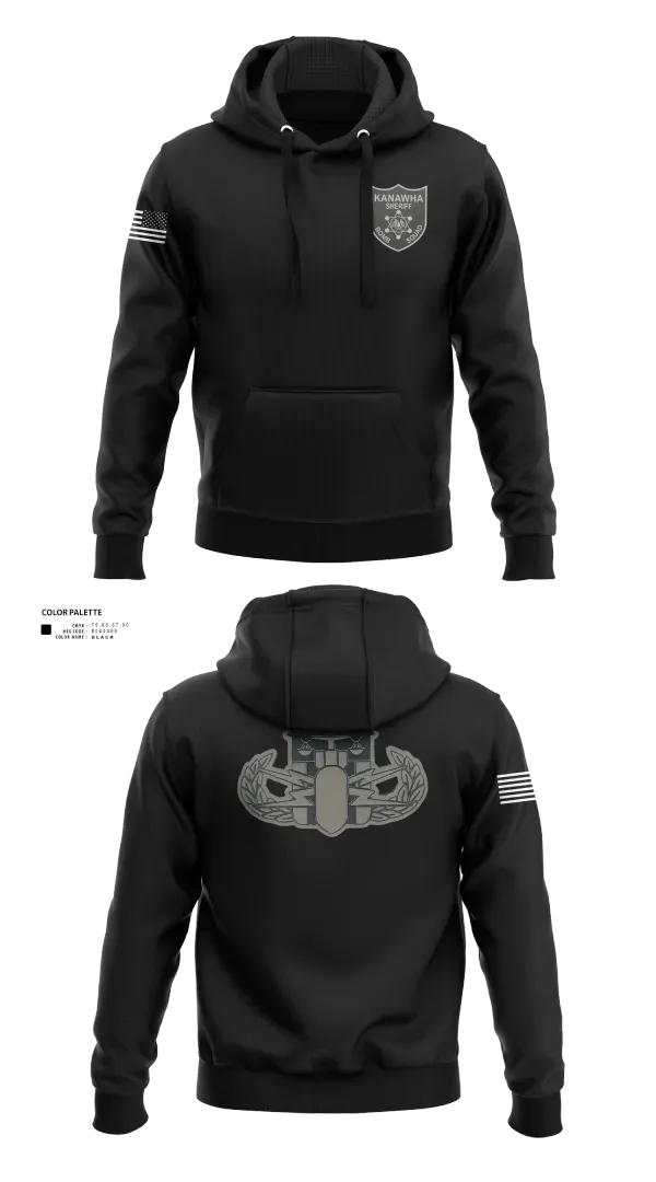 Hoodie, Kanawha Sheriff Bomb Squad, Police, Teamtime, Team time, sublimation, custom sports apparel, team uniforms, spirit wear, spiritwear, sports uniforms, custom shirts, team store, custom team store, fundraiser sports, apparel fundraiser