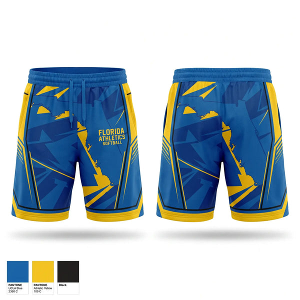 Athletic Shorts With Pockets, Florida Athletics Softball, Softball, Teamtime, Team time, sublimation, custom sports apparel, team uniforms, spirit wear, spiritwear, sports uniforms, custom shirts, team store, custom team store, fundraiser sports, apparel fundraiser
