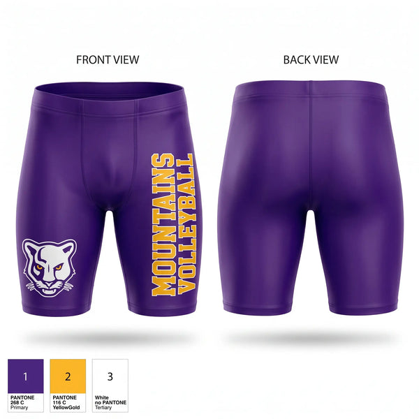 Mens Compression Shorts, Lake County Panthers, Women's Volleyball, Teamtime, Team time, sublimation, custom sports apparel, team uniforms, spirit wear, spiritwear, sports uniforms, custom shirts, team store, custom team store, fundraiser sports, apparel fundraiser