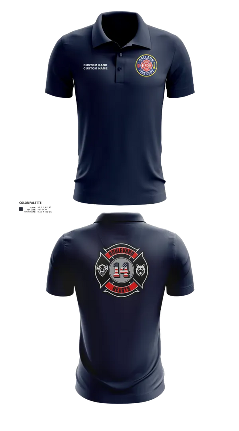 Short Sleeve Performance Polo, Gallatin Fire Department Station 4, Fire Department, Teamtime, Team time, sublimation, custom sports apparel, team uniforms, spirit wear, spiritwear, sports uniforms, custom shirts, team store, custom team store, fundraiser sports, apparel fundraiser