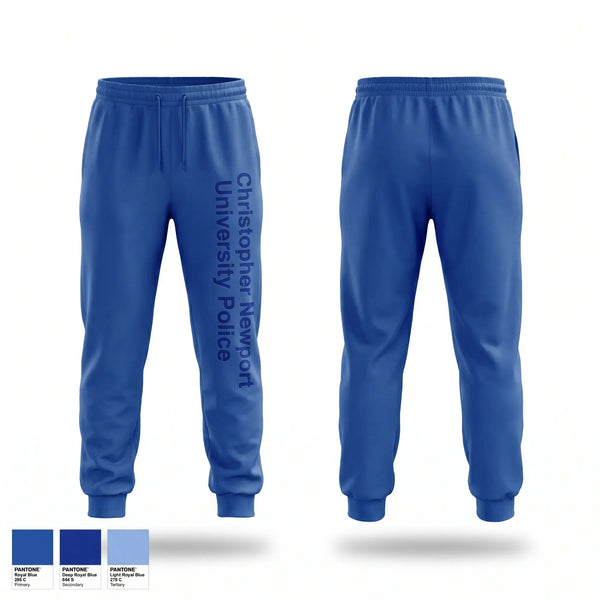 Sweatpants, Christopher Newport University Police, Police, Teamtime, Team time, sublimation, custom sports apparel, team uniforms, spirit wear, spiritwear, sports uniforms, custom shirts, team store, custom team store, fundraiser sports, apparel fundraiser
