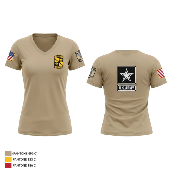 Womens Short Sleeve Vneck Shirt, Crimson Tide Battalion, National Guard, Teamtime, Team time, sublimation, custom sports apparel, team uniforms, spirit wear, spiritwear, sports uniforms, custom shirts, team store, custom team store, fundraiser sports, apparel fundraiser