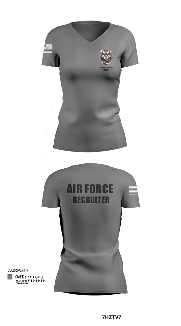 Womens Short Sleeve Vneck Shirt, 336 RCS F Flight, , Teamtime, Team time, sublimation, custom sports apparel, team uniforms, spirit wear, spiritwear, sports uniforms, custom shirts, team store, custom team store, fundraiser sports, apparel fundraiser