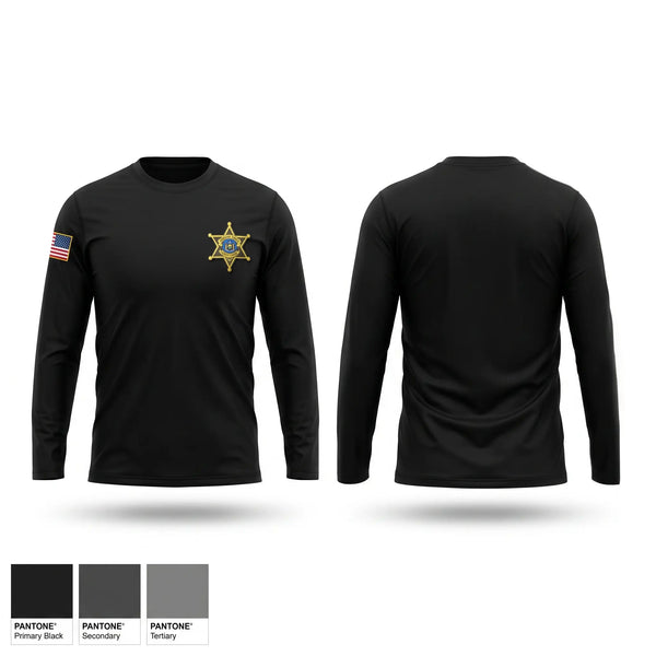 Long Sleeve Performance Shirt, Schuyler County Sheriff’s Office, Police, Teamtime, Team time, sublimation, custom sports apparel, team uniforms, spirit wear, spiritwear, sports uniforms, custom shirts, team store, custom team store, fundraiser sports, apparel fundraiser